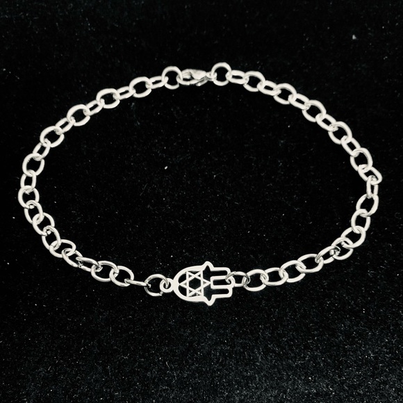 Other - Men’s Hamsa Hand/Star of David chain bracelet